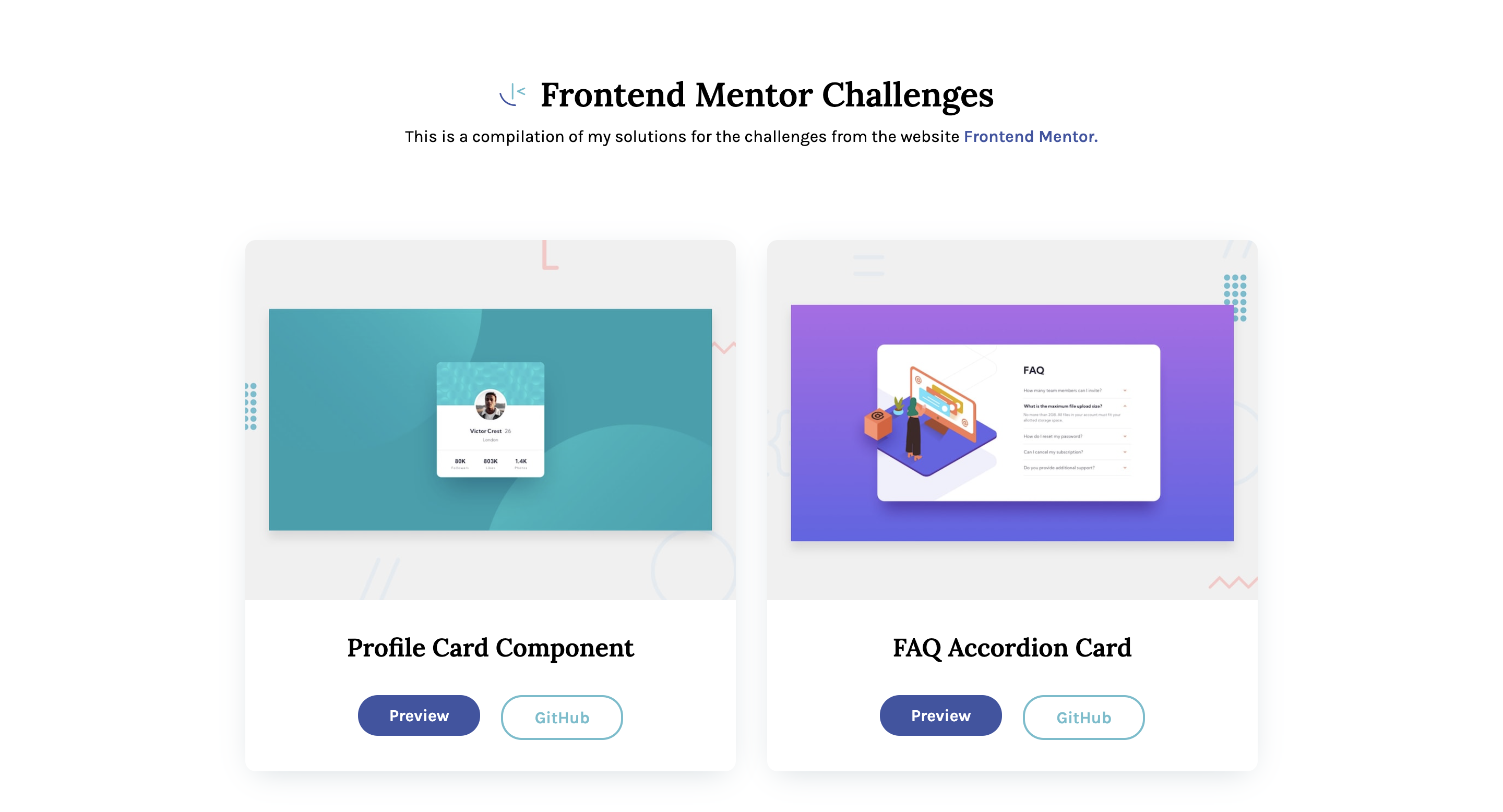 Frontend Mentor Homepage Preview