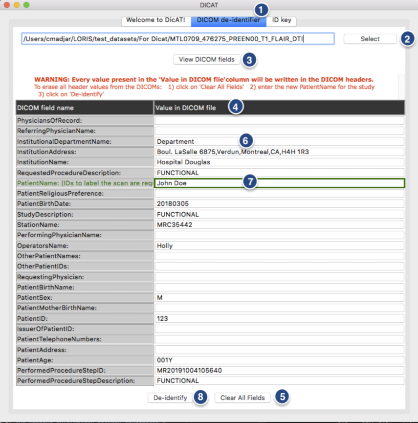 DICOM deidentifier 1