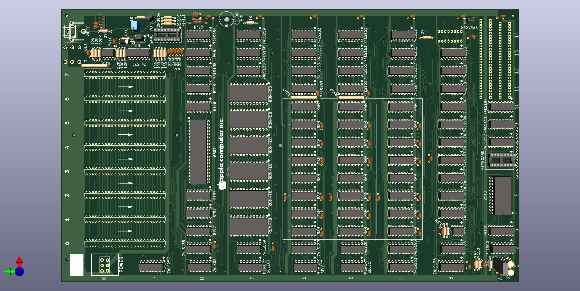 Render of reproduction board