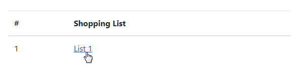 List Items