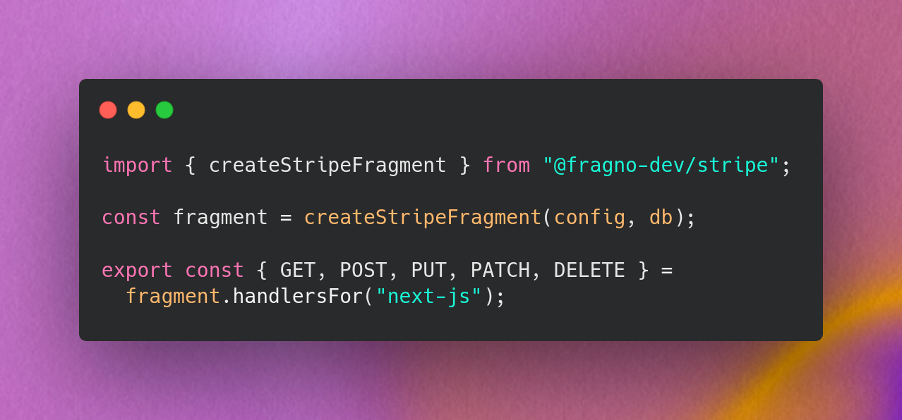 Stripe integration example