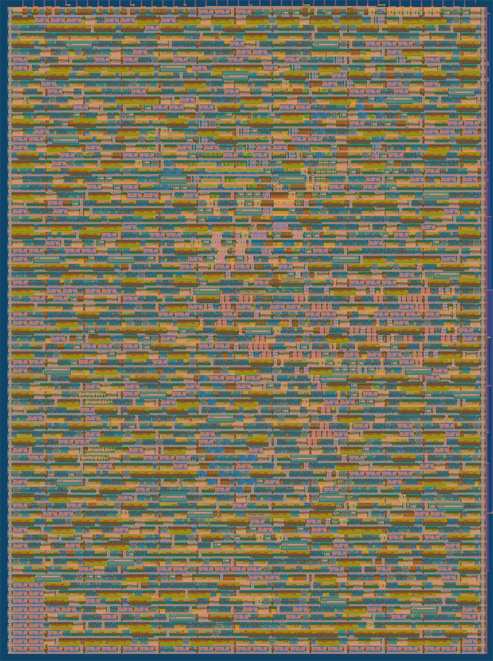 GDS render with 256 automaton cells