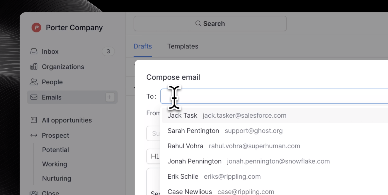 이메일(Email) | Relate CRM 가이드