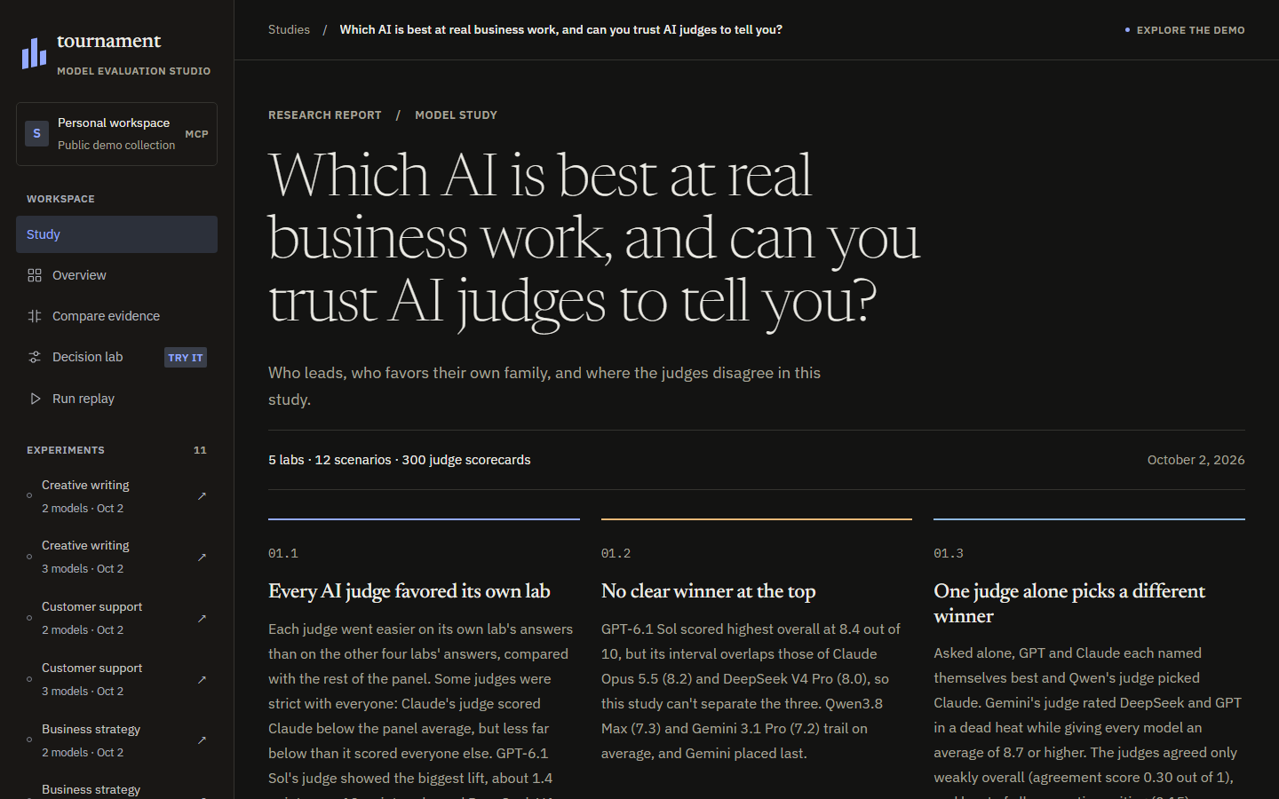 Study findings: which AI is best at real business work, and can you trust AI judges to tell you?