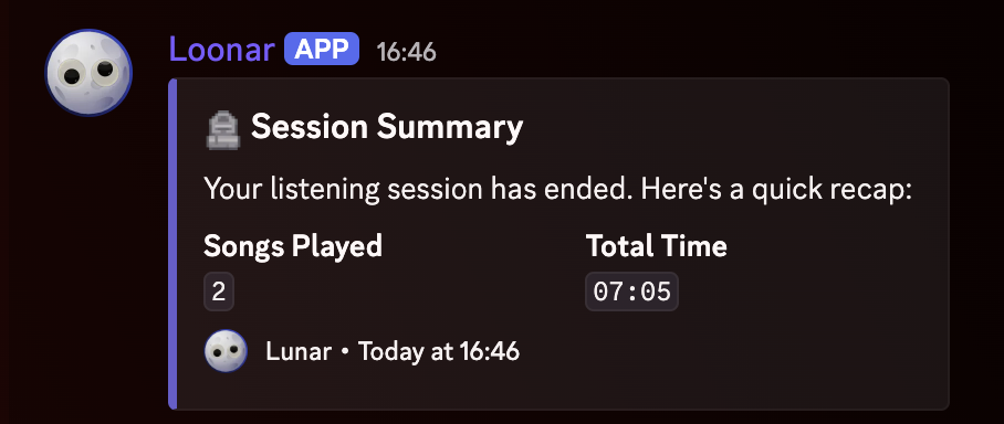 session summary