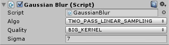 Gaussian Blur Options