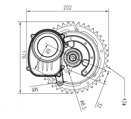 Moteur Pédalier 1