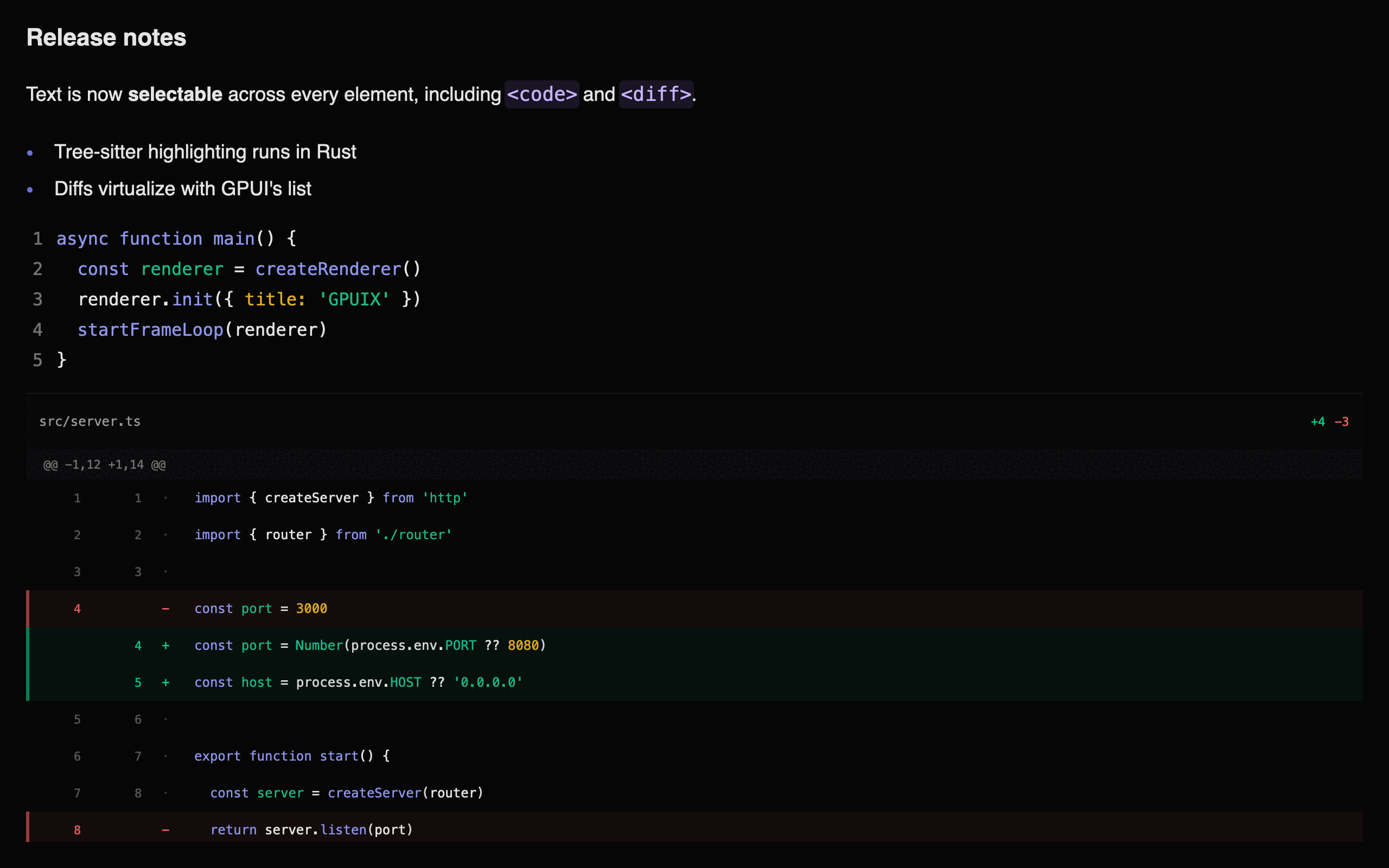 The components with enlarged metrics