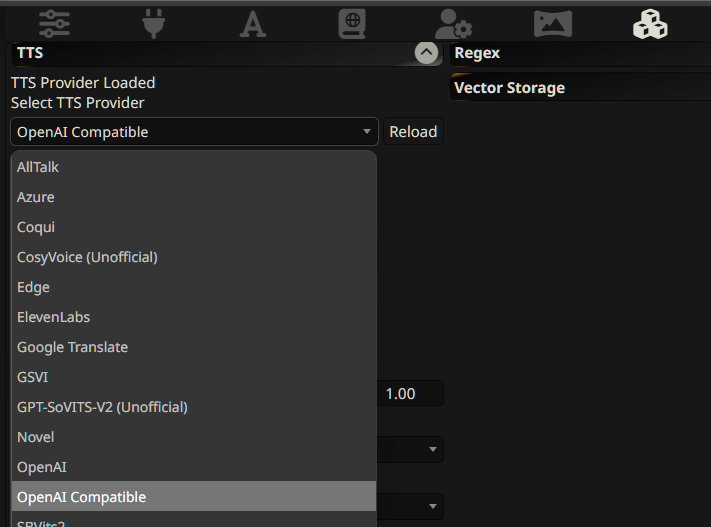 TTS Provider selection