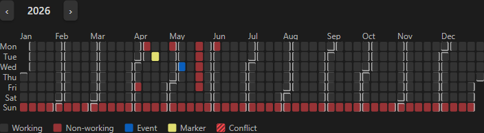 The same, dark theme