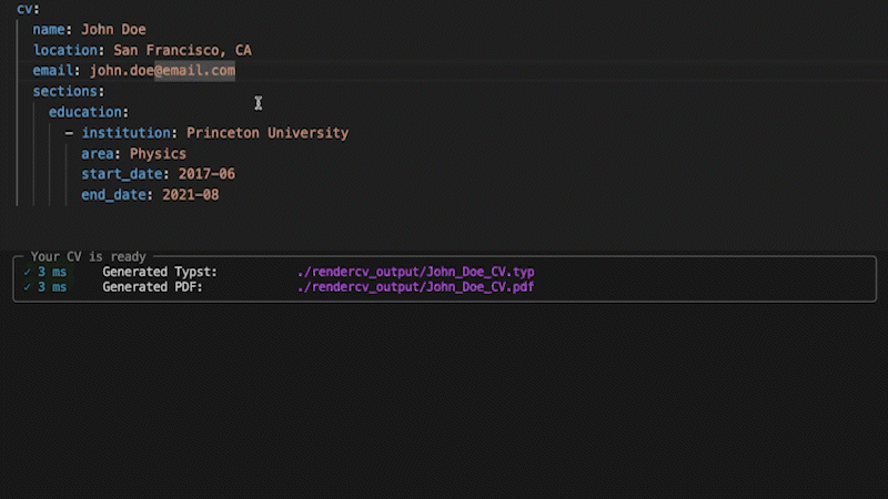 Strict Validation Feature of RenderCV