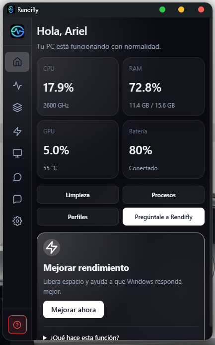Rendifly Manager — Inicio / Home
