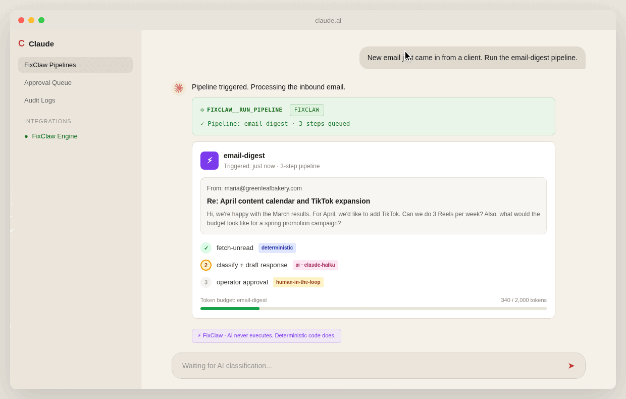Slack approval flow