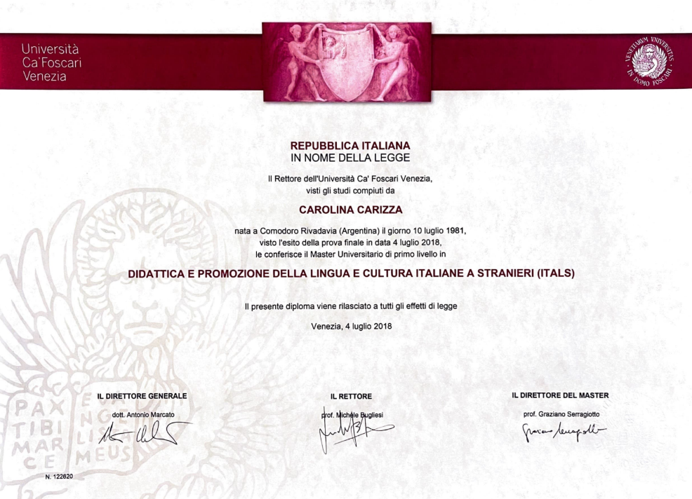Diploma Ca' Foscari