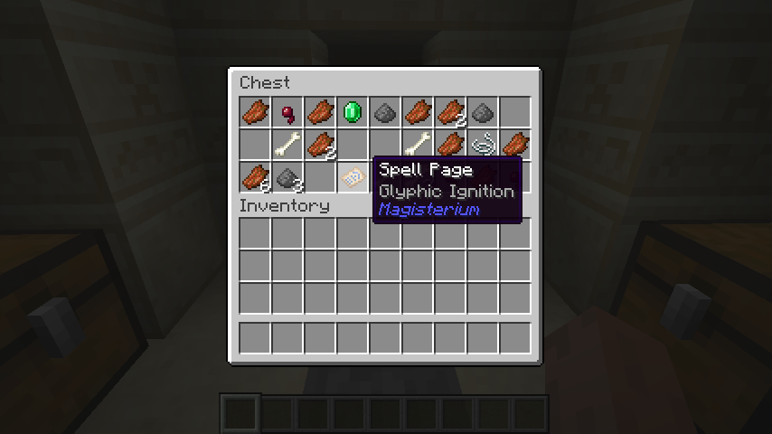 Spell Page in a desert temple chest