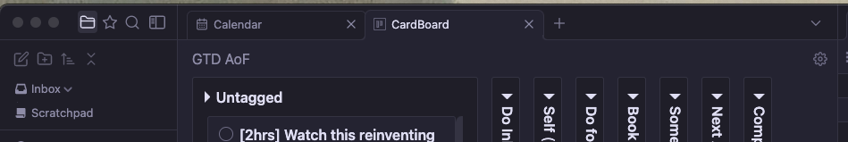 CardBoard screenshot