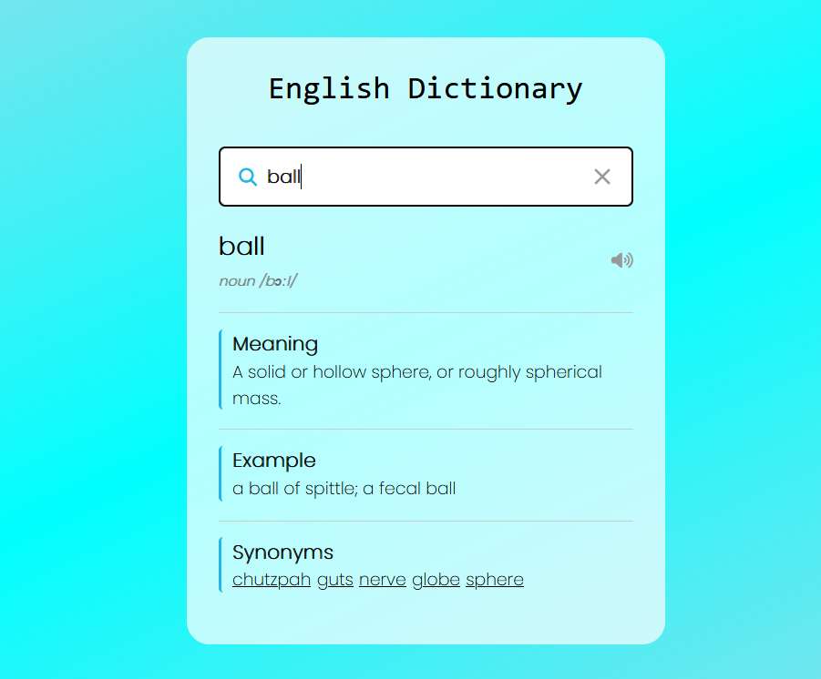 English Dictionary