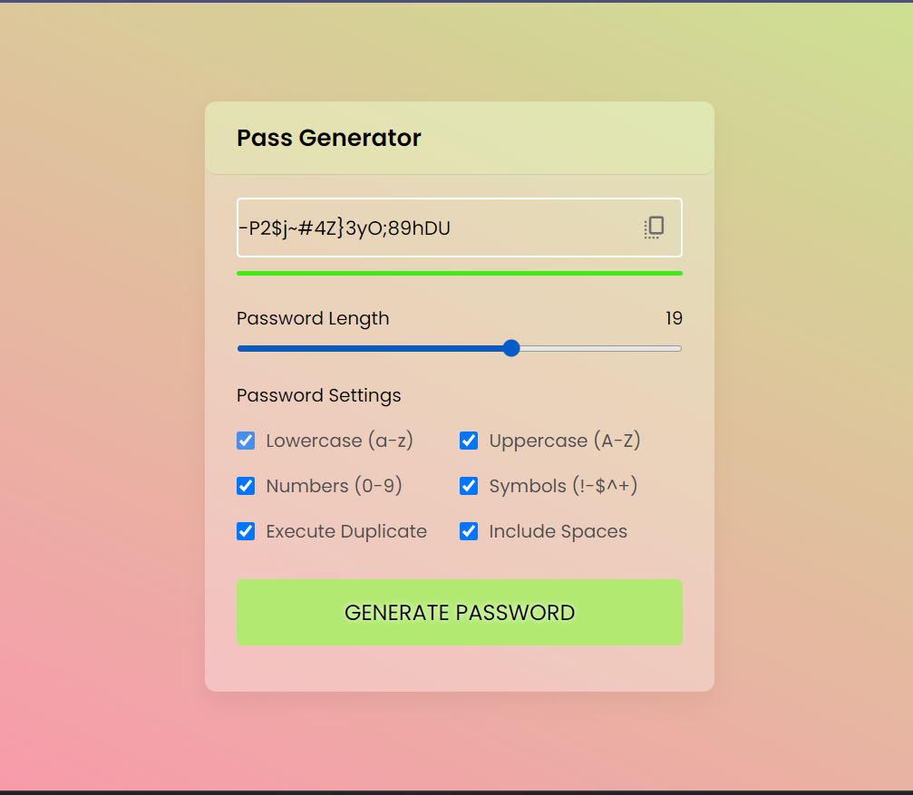 Password Generator