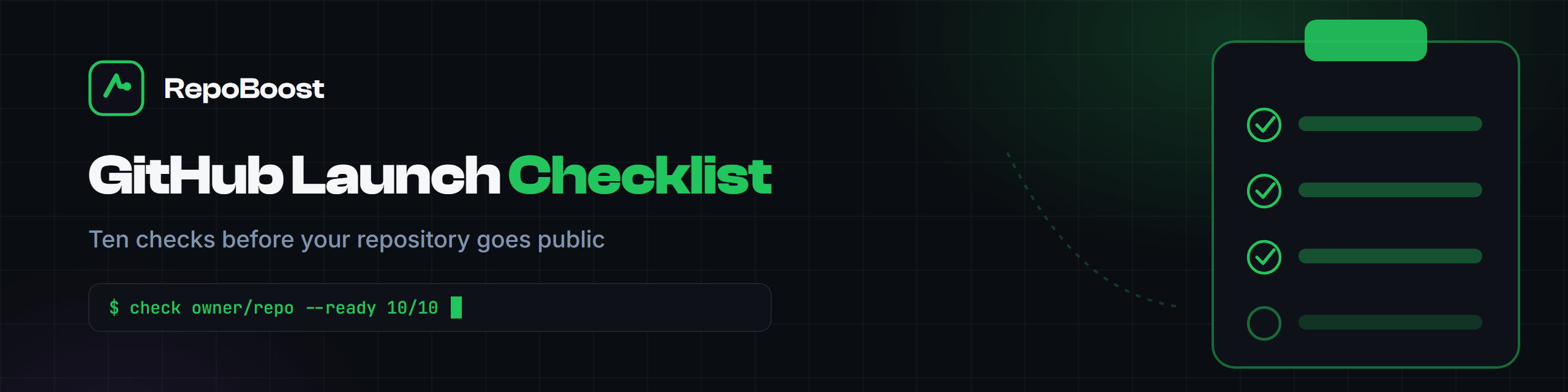 GitHub Launch Checklist - RepoBoost