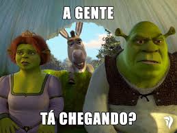 Burrinho do Shreck perguntando se já esta chegando