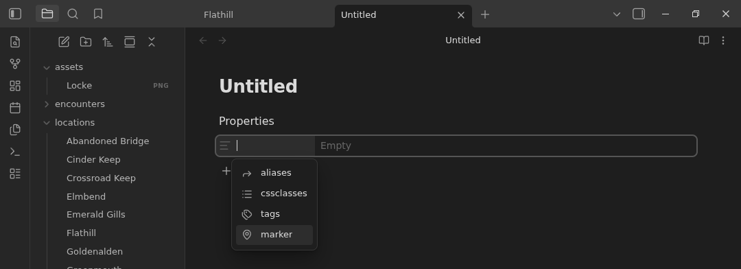 add marker property
