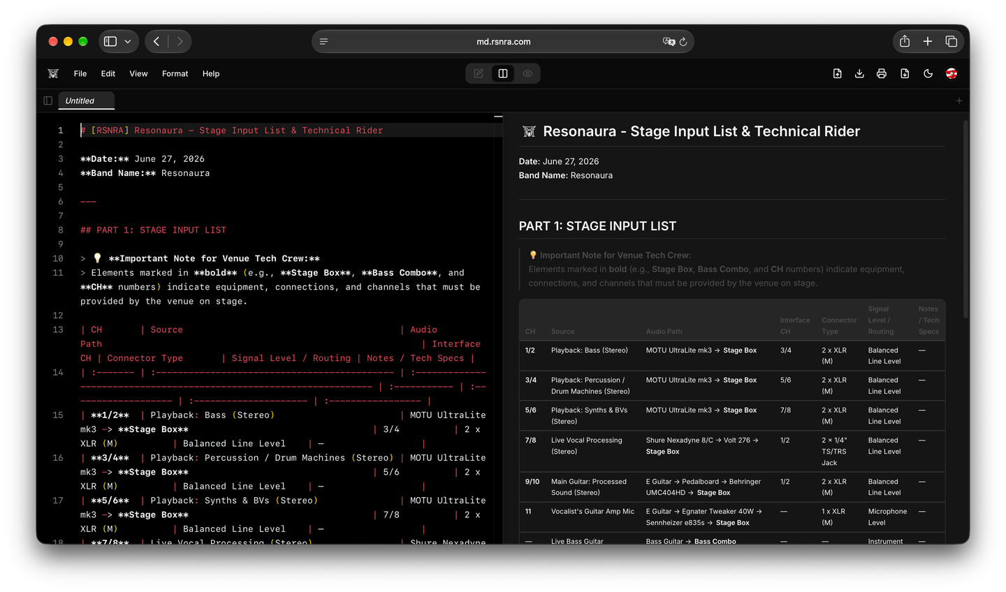 ResoMD Markdown Editor