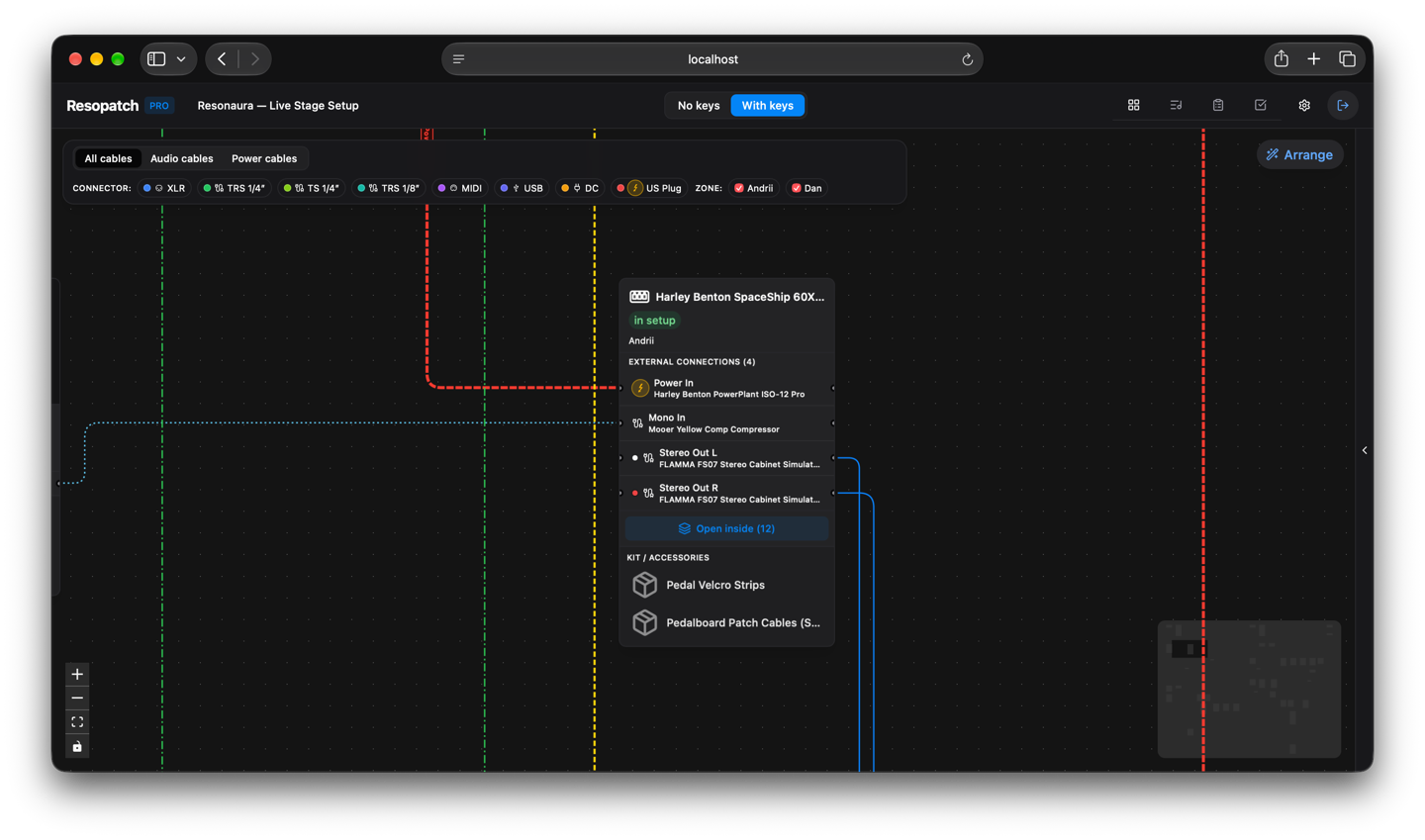 ResoPatch Stage Routing Canvas