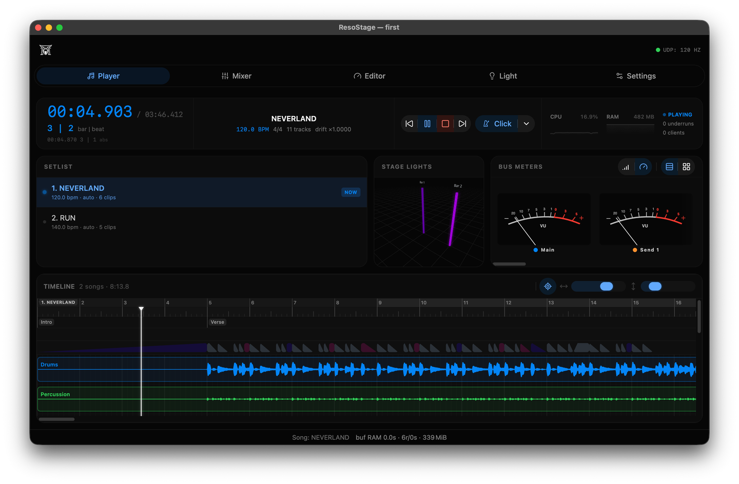 ResoStage Workstation UI