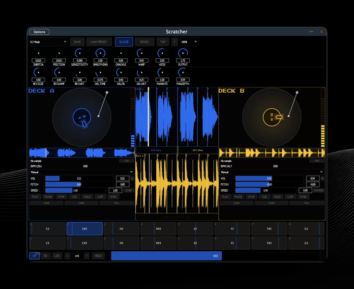 Scratcher JUCE Audio Plugin