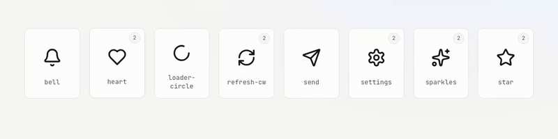 Animated icon preview