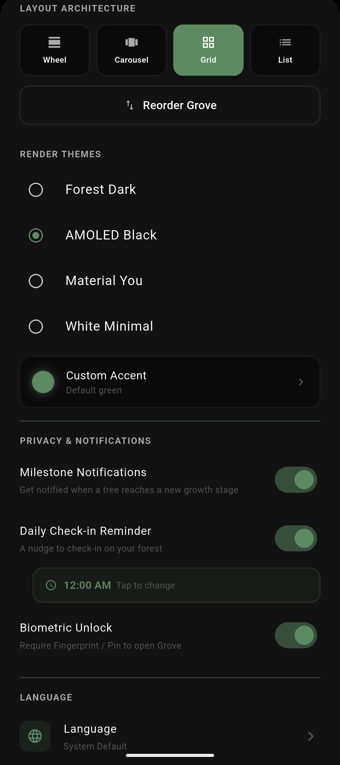 Screenshot 4 of Grove — opens full size