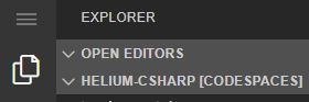 Codespaces Menu Button