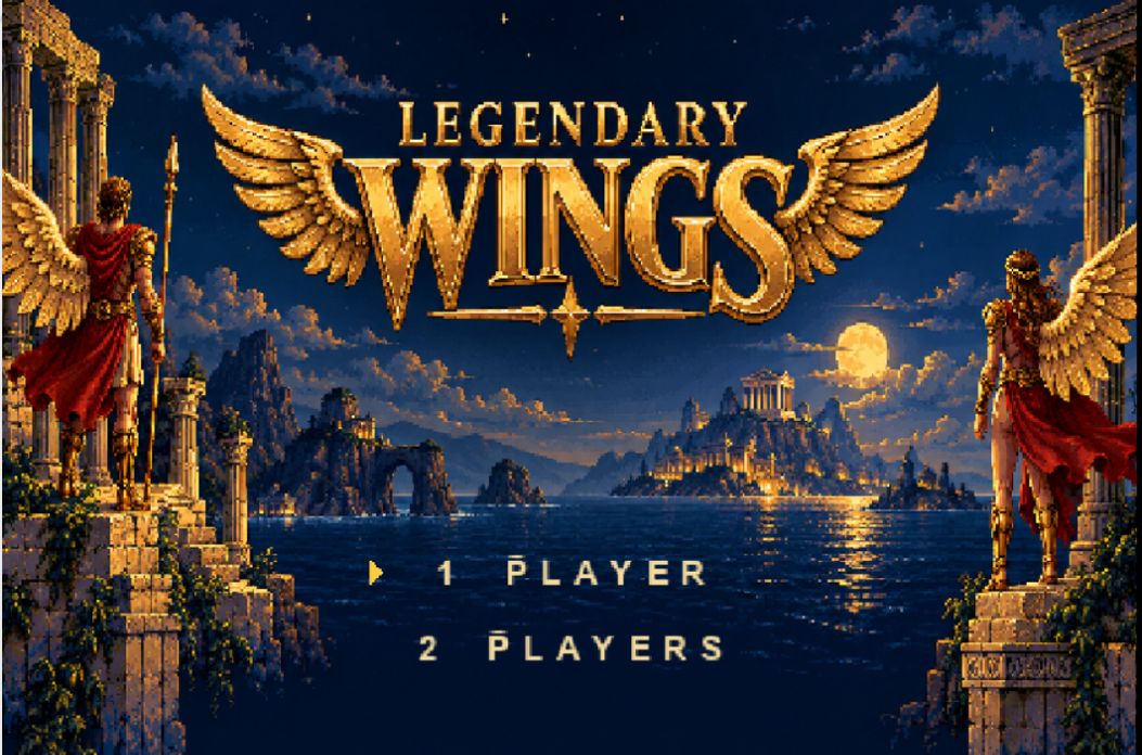 Legendary Wings remastered title screen