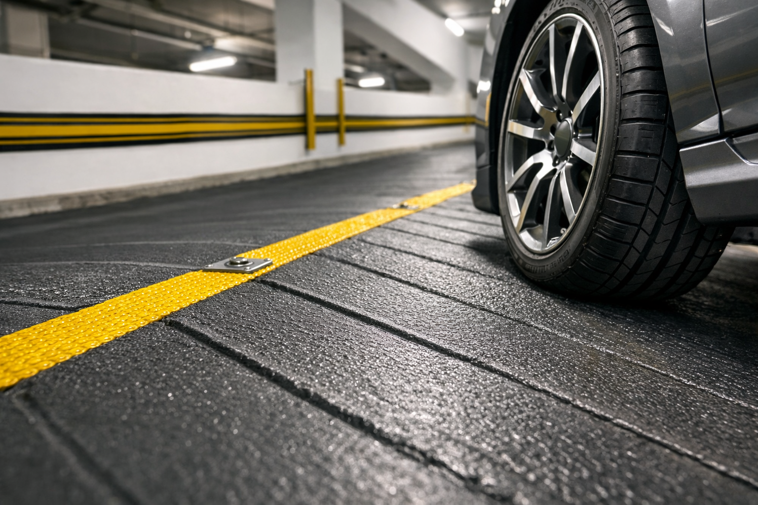 Rampa de estacionamiento: resistencia a tracción del sistema impermeabilizante