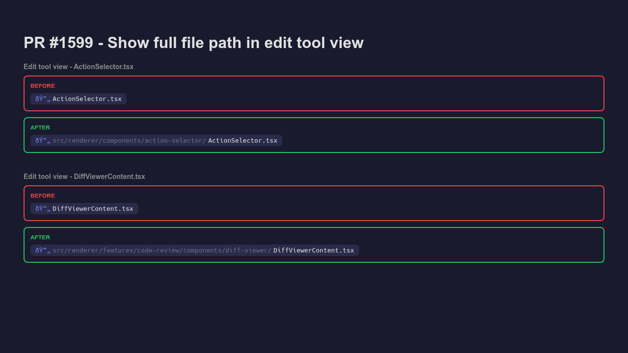 PR #1599 visual evidence