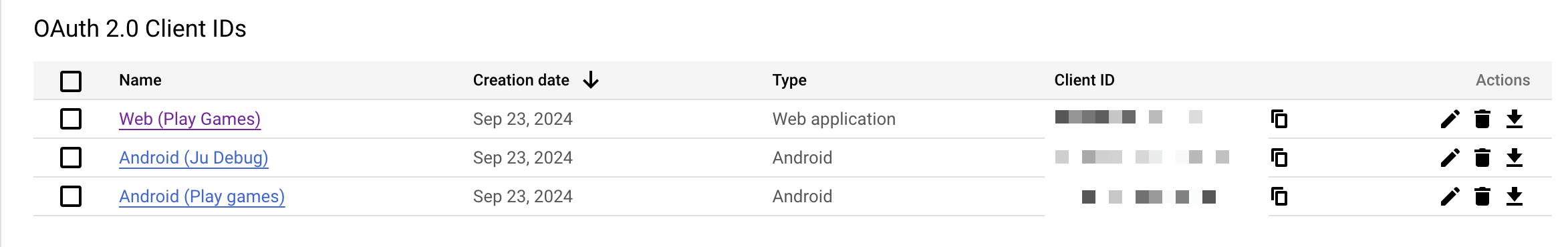 GCP OAuth Keys