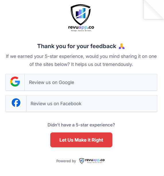 Feedback form