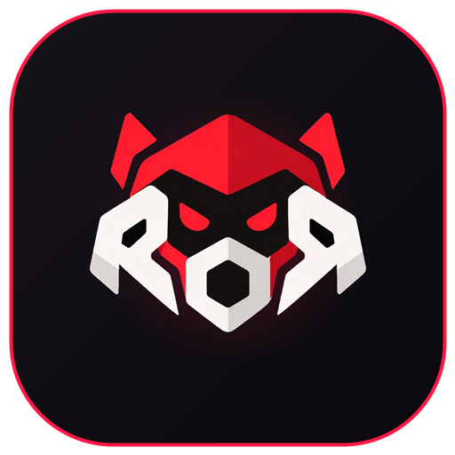 Official ROR Reincarnation of Revolutionary Android gaming app logo, red and white robotic emblem