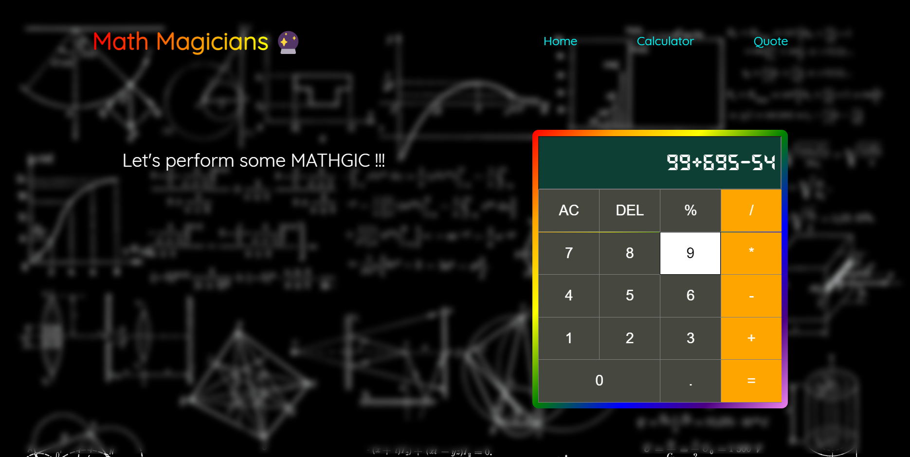 Mathgic Calculator