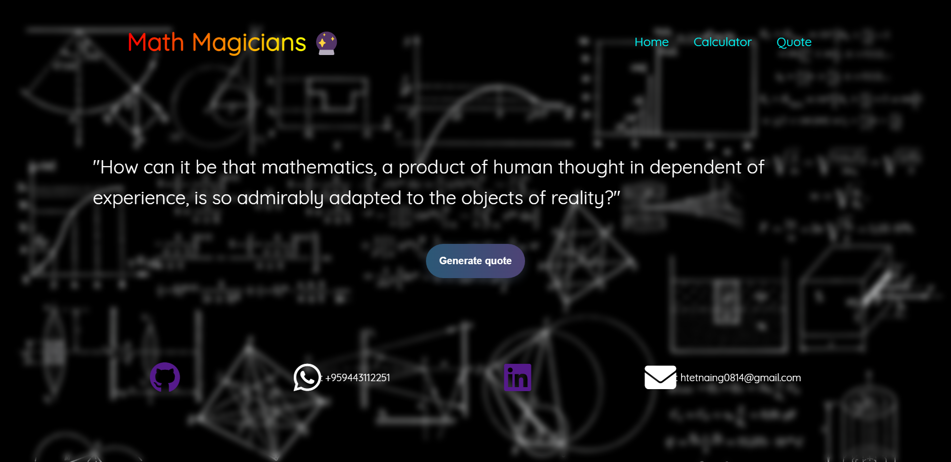 Mathgic Quote