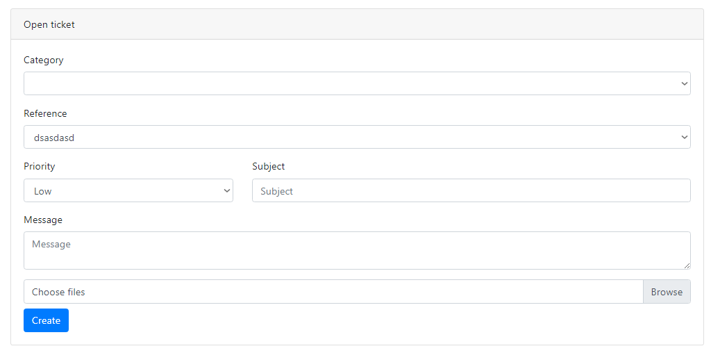 ticket create