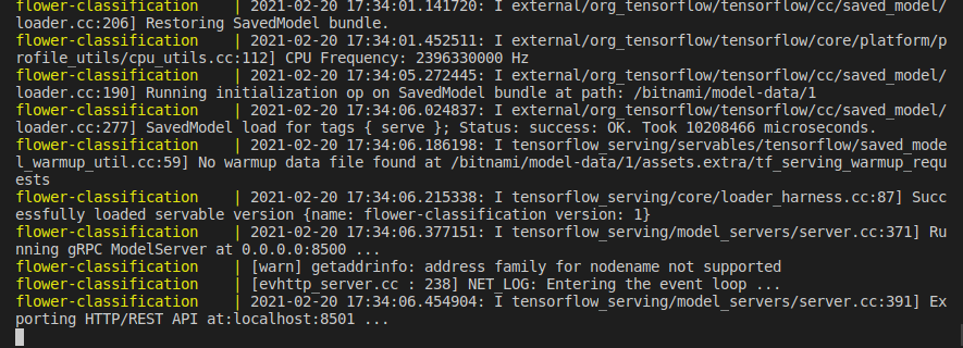 Test Tensorflow serving