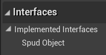 Implementing ISpudObject in Blueprints
