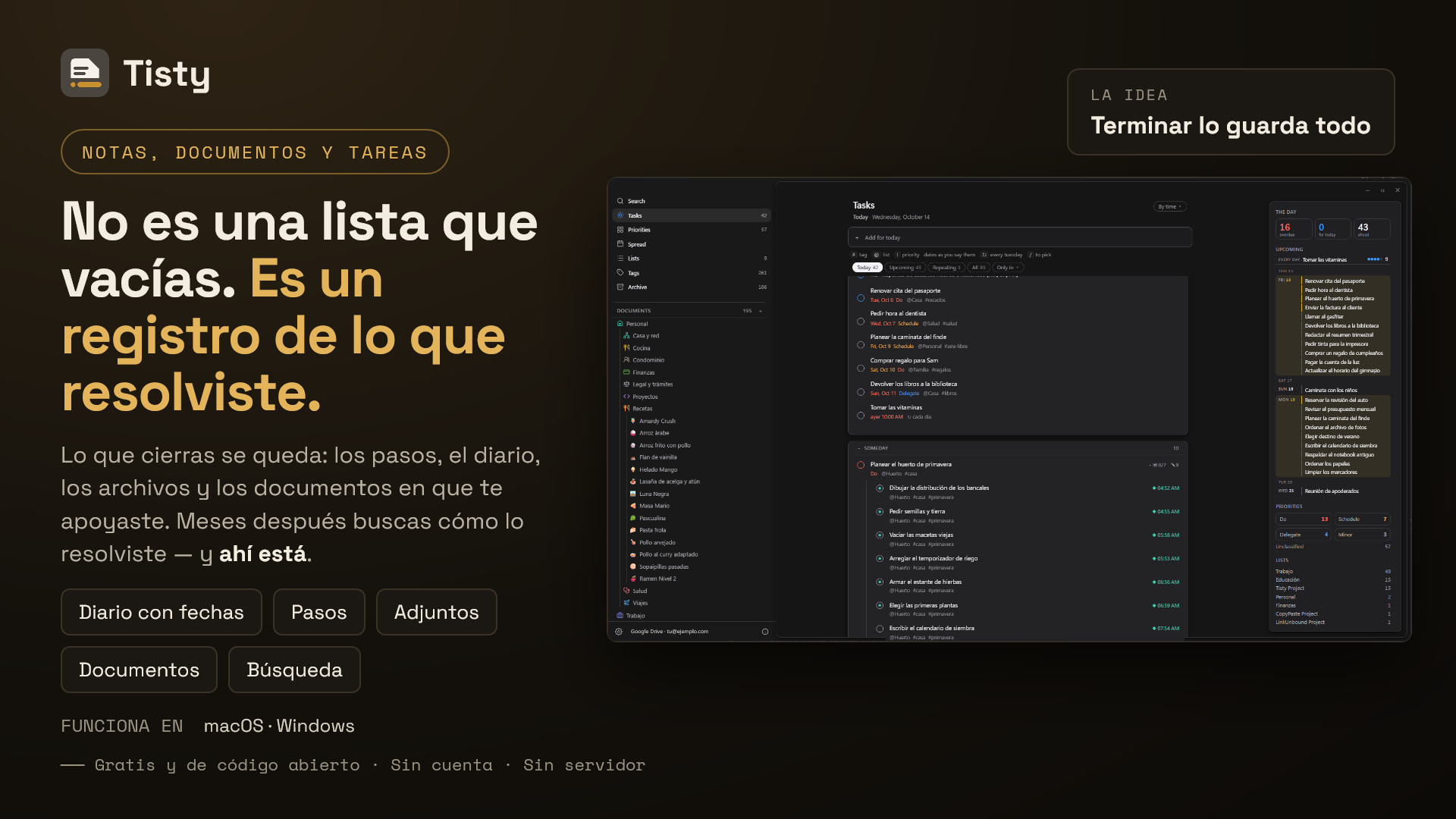 Terminar lo guarda todo: lo que cierras se queda, con sus pasos, su diario y sus archivos
