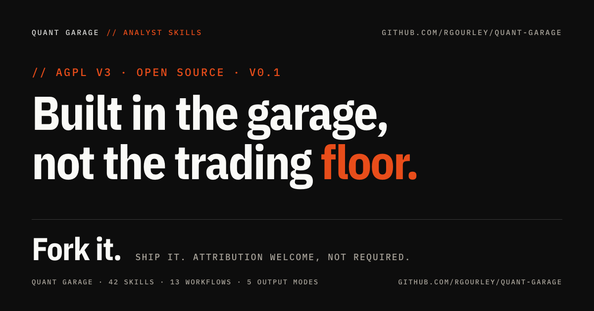 Built in the garage, not the trading floor.