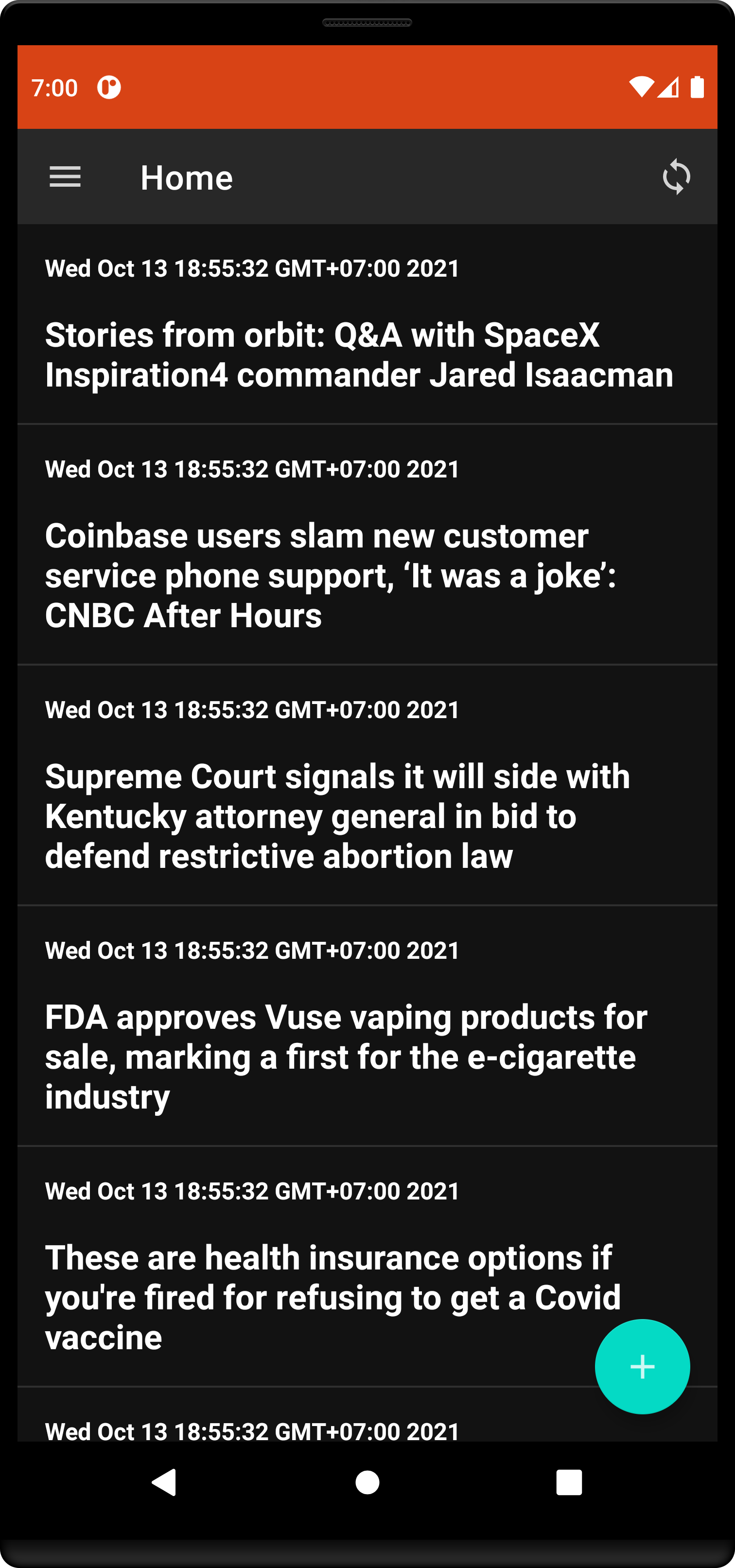Screenshot 2 of A News Provider — opens full size