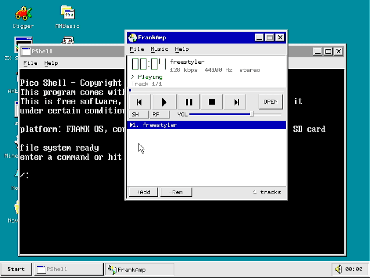 Start menu and applications