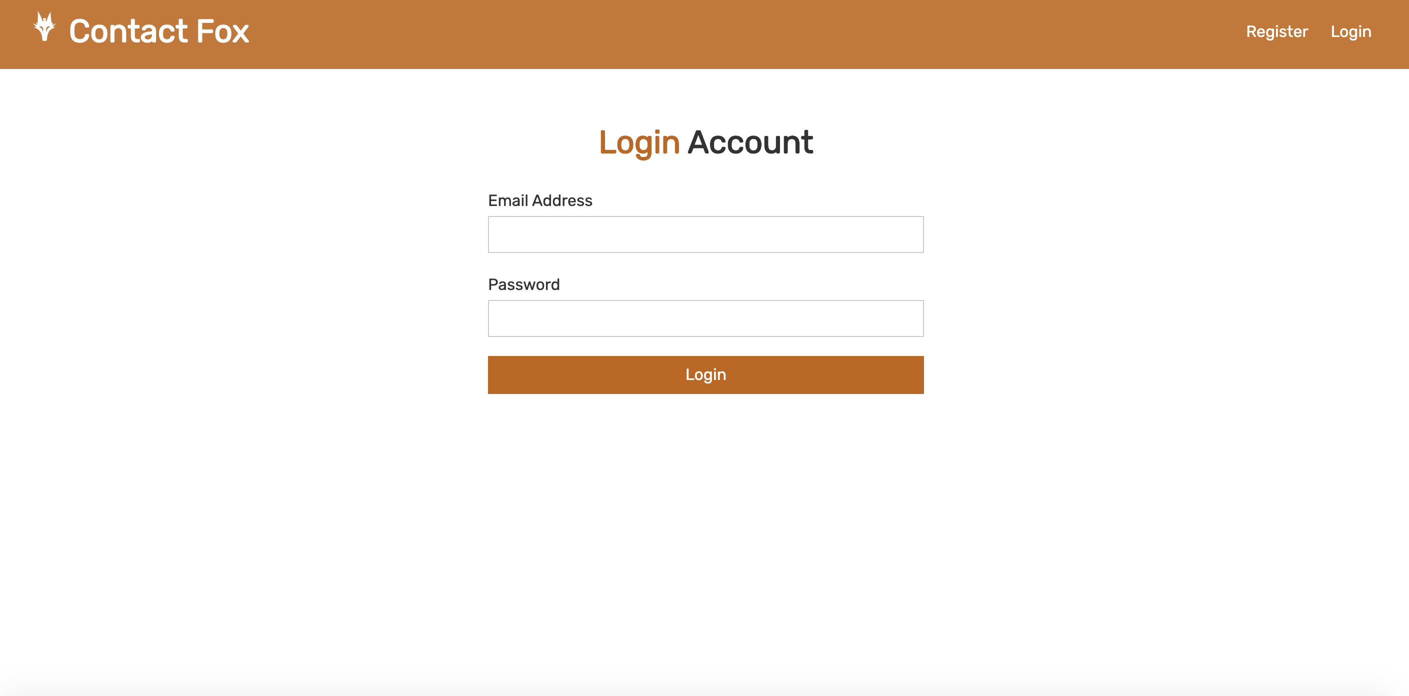 Contact Fox Login Page
