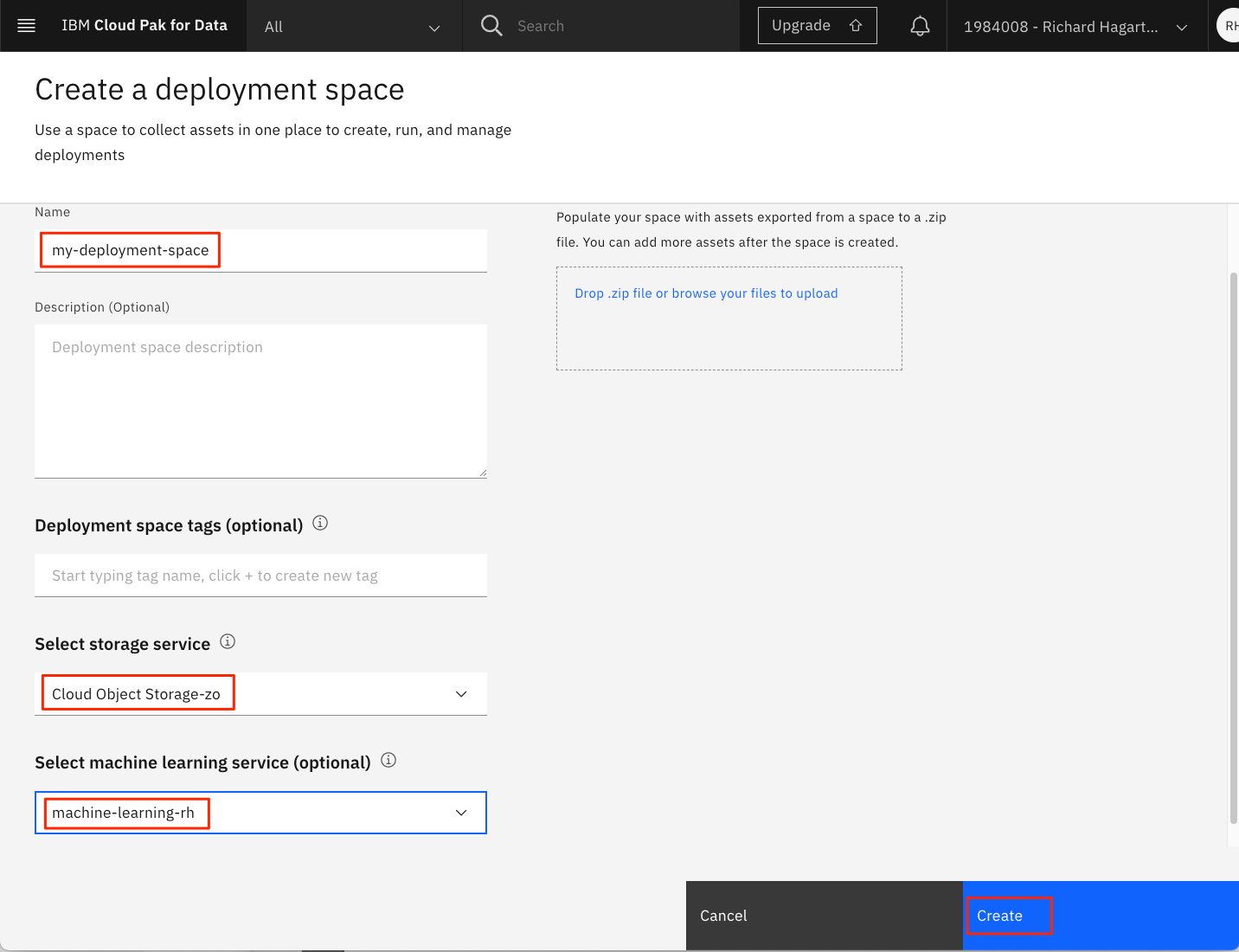 deployment-space-create