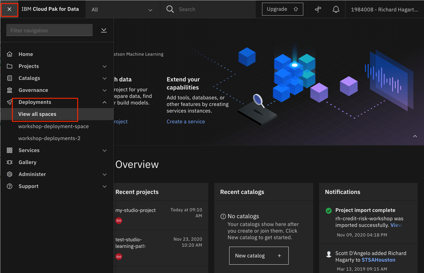 deployment-spaces-menu